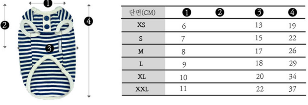 강아지민소매티셔츠 강아지옷여름옷 강아지민소매 상세 이미지 14