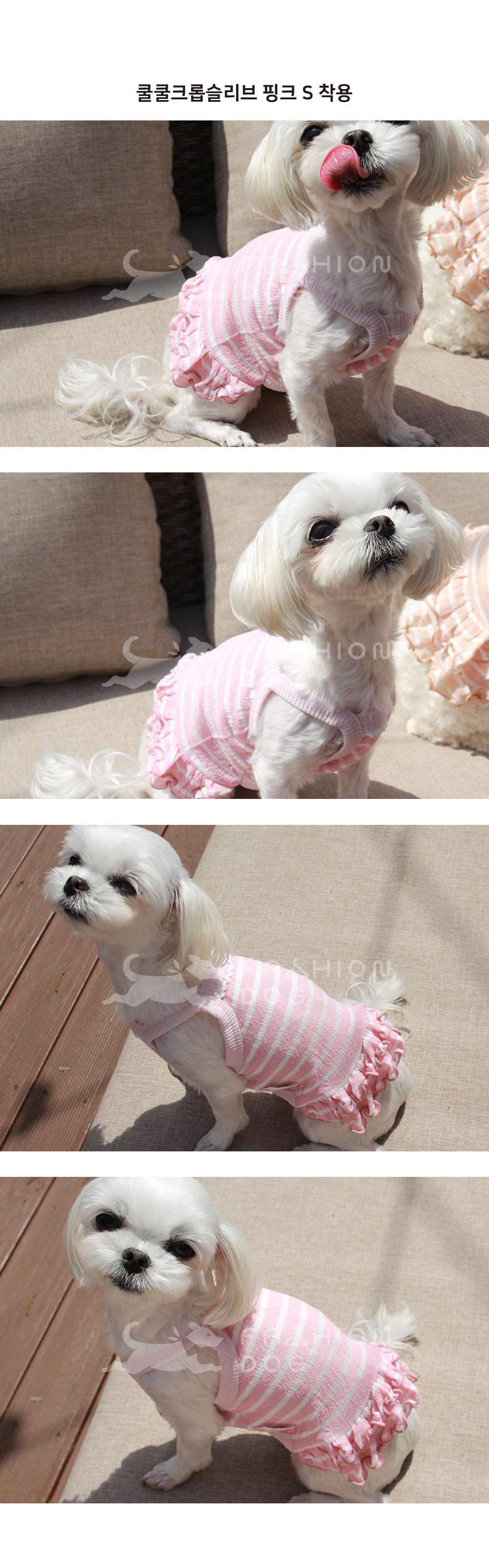 강아지크롭탑 강아지외출복 강아지크롭티 상세 이미지 4