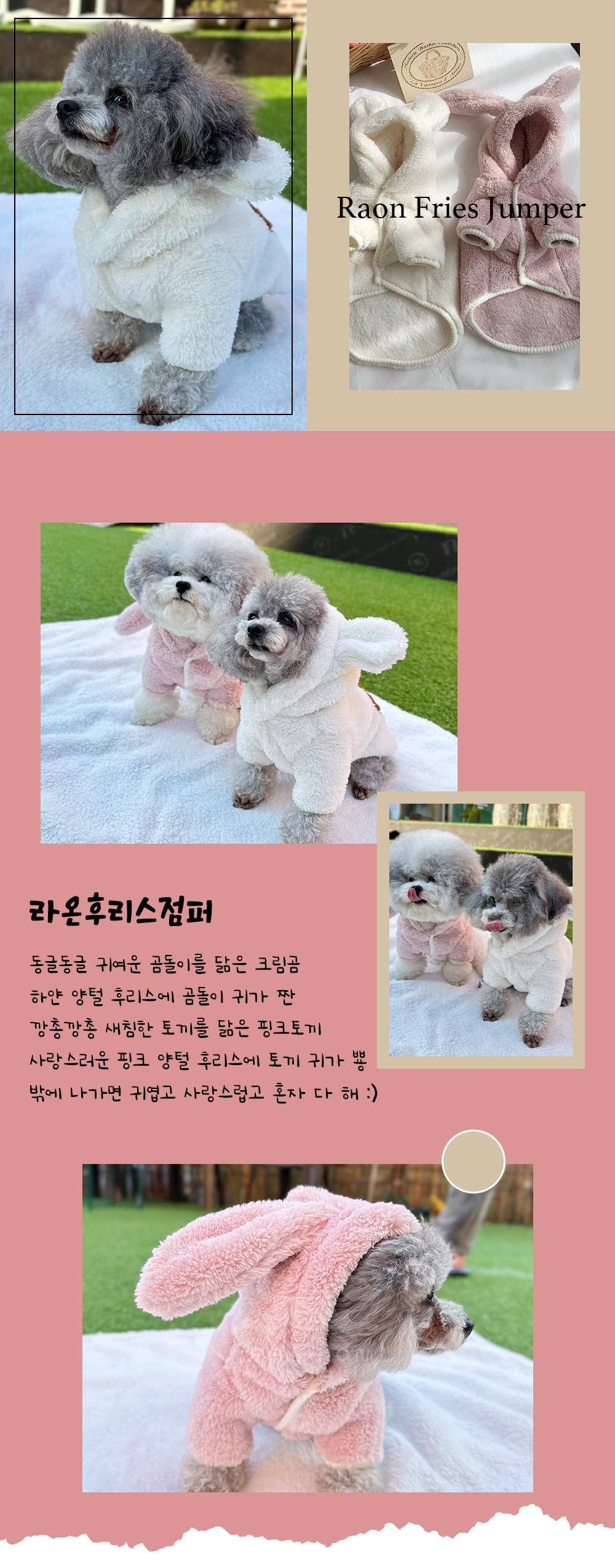 강아지자켓 강아지의류 반려동물옷 상세 이미지 3