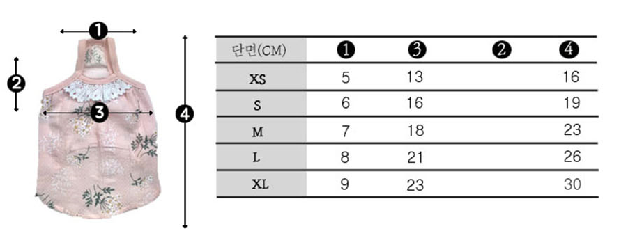 강아지옷원피스 강아지여름나시원피스 강아지끈나시원피스 상세 이미지 16