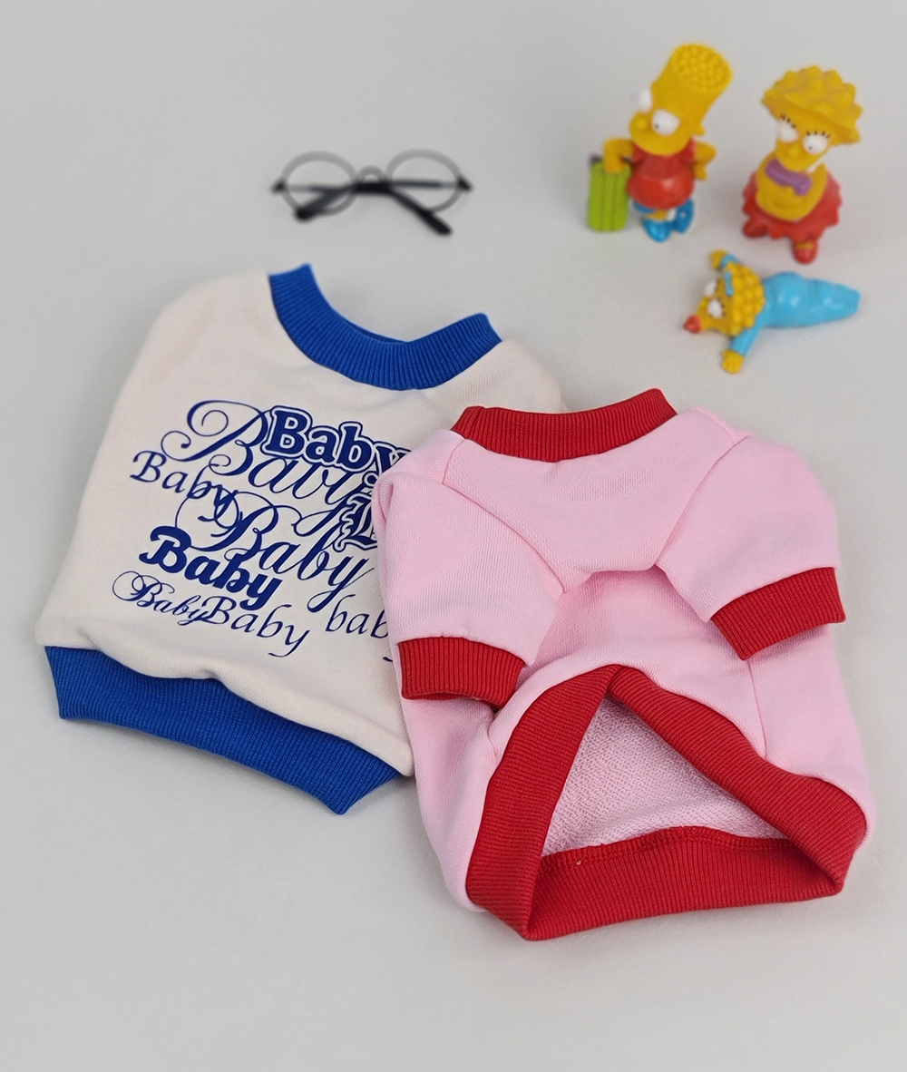 강아지봄가을옷 강아지티셔츠 여성강아지맨투맨 상세 이미지 4