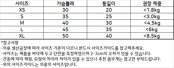 편한강아지옷 강아지의류 팻의류 상세 이미지 5