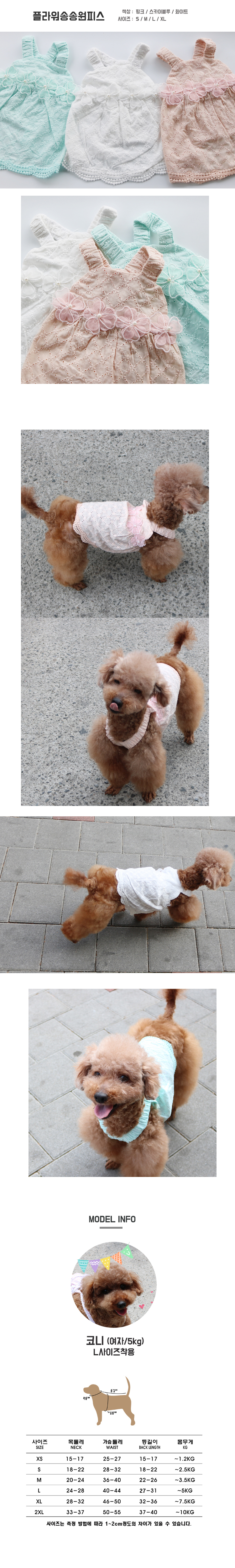 소형견옷 강아지여름원피스 애견의류 상세 이미지 1