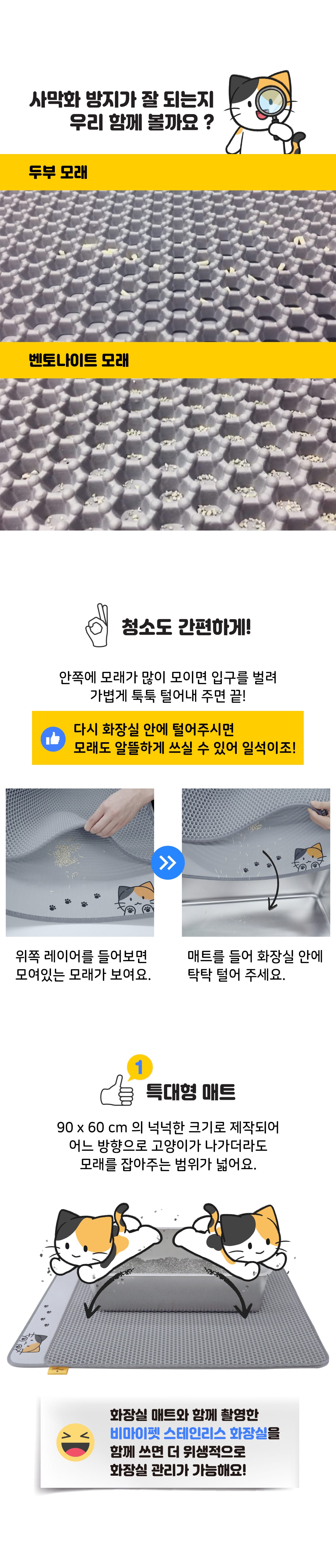 고양이매트 고양이발판 고양이배변패드 상세 이미지 2